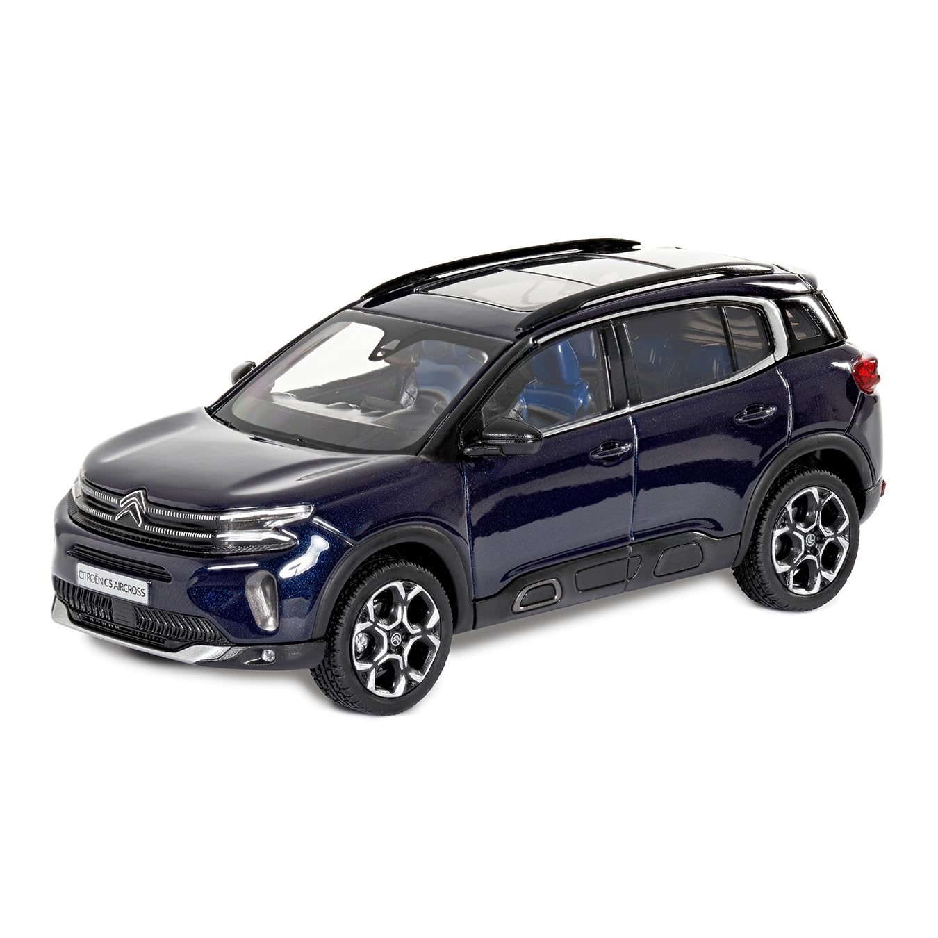 Citroën Miniatura C5 Aircross Blu Eclipse 2022 1/43 - Modello in Metallo Die-Cast, Finitura Pulita, Perfetto per Appassionati di Automobili e Collezioni di Miniature