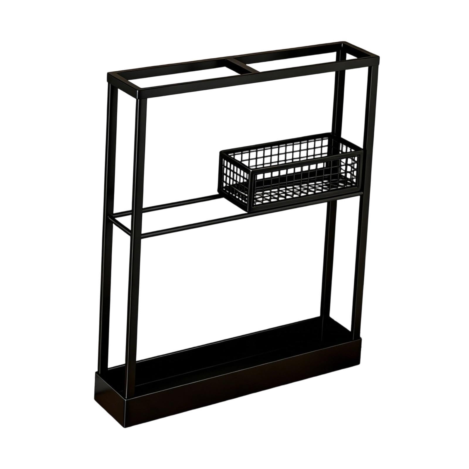 Supporto per Racchetta da Tennis in Ferro Resistente E Versatile, Facile da Installare per Lo Sport, Nero