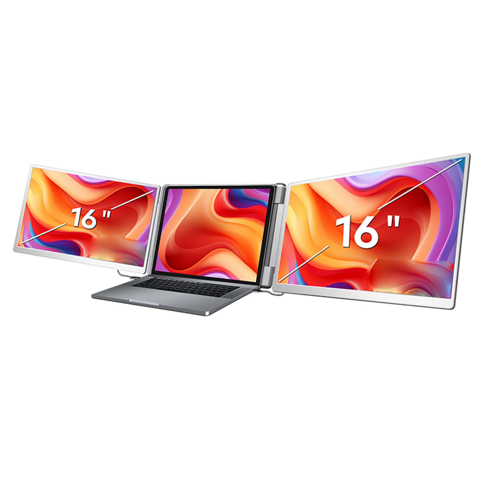 16.1 インチ デュアルモニター トリプルモニター FHD 1200P IPS Amazon