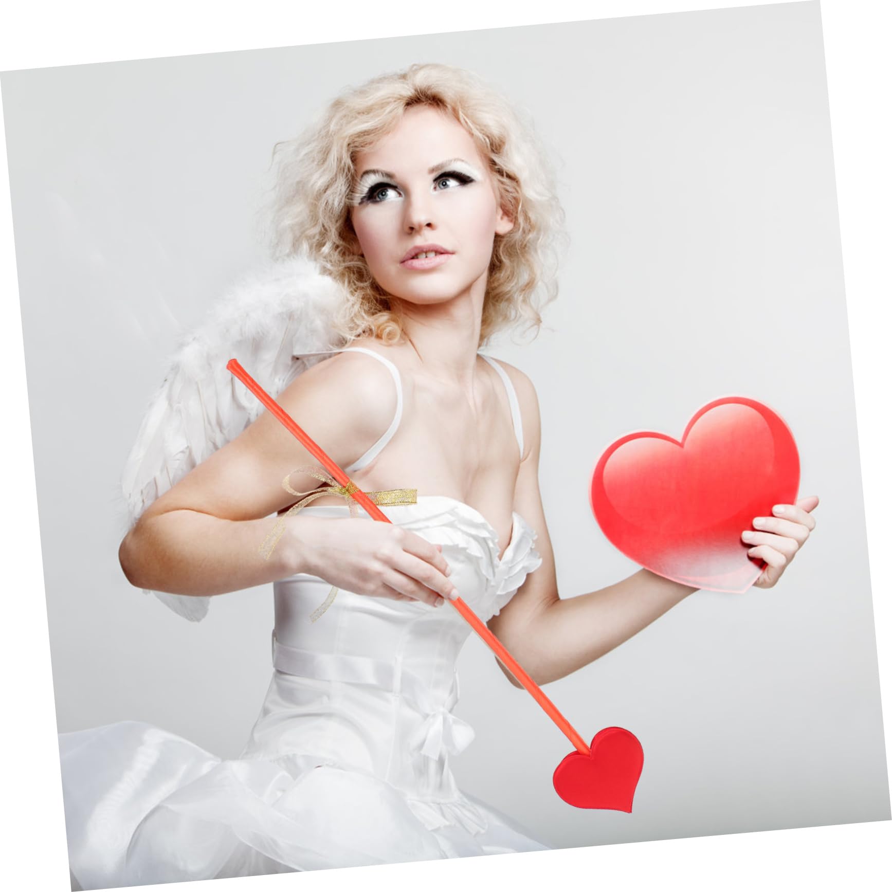 Kit Cupidon Mini Arc Et Flèches - Accessoire Déguisement Saint-Valentin, Halloween, Cosplay - Pour Femme