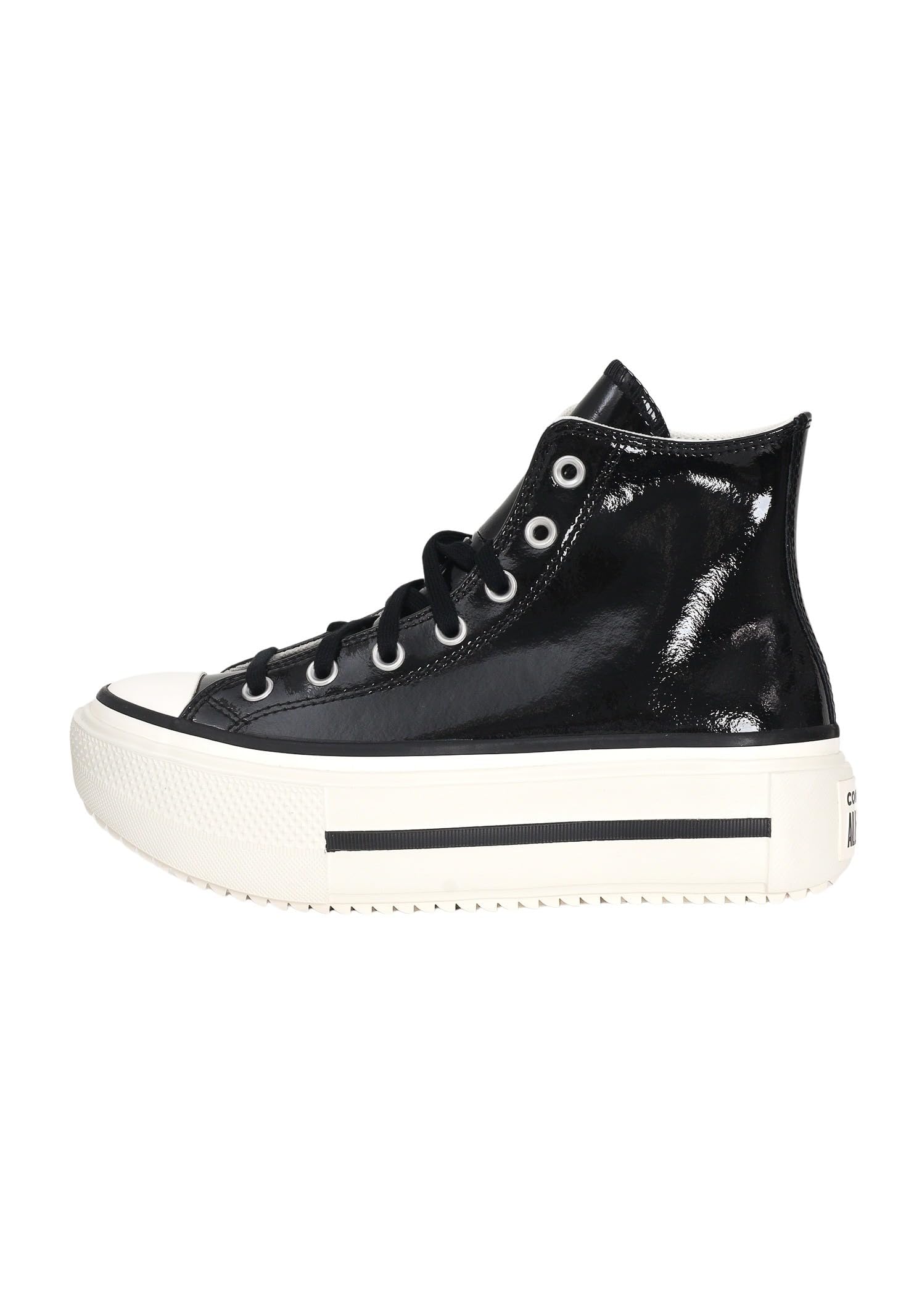 Converse Chuck Taylor All Star Lift Double Stack Platform Patent Leather Black 40 EU