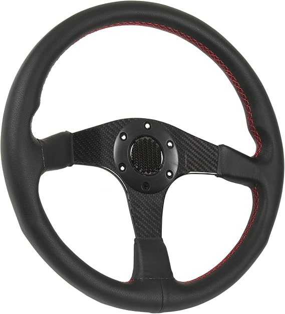 Chrees Racing Steering Wheel, 350mm, Carbon Fiber Design