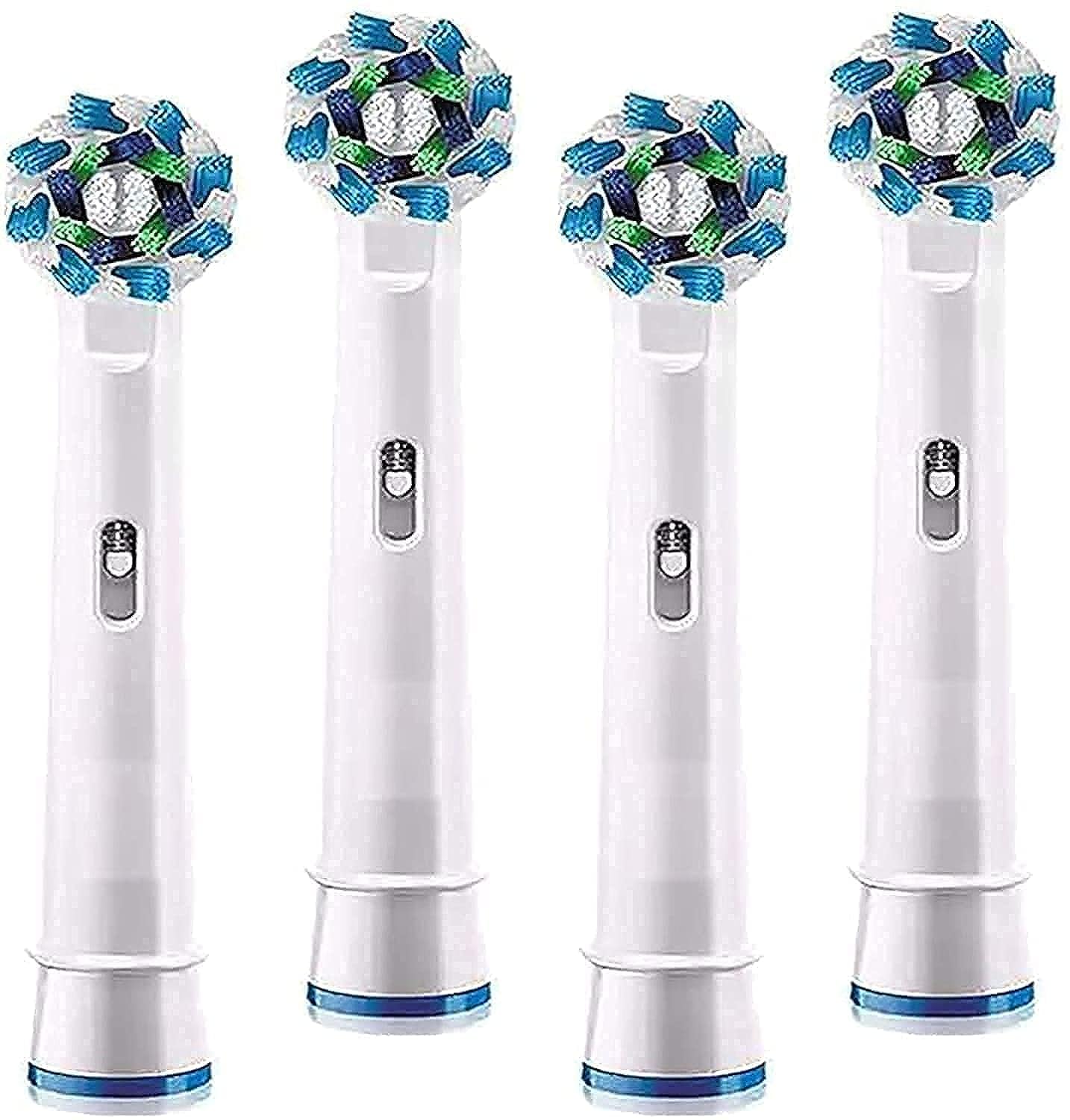 THE PACK 4pcs Electric Toothbrush Head Compatible with Oral B - - Electric Toothbrush Replacement Brush Sensitive Gum Care Brush Heads (SB-50A)
