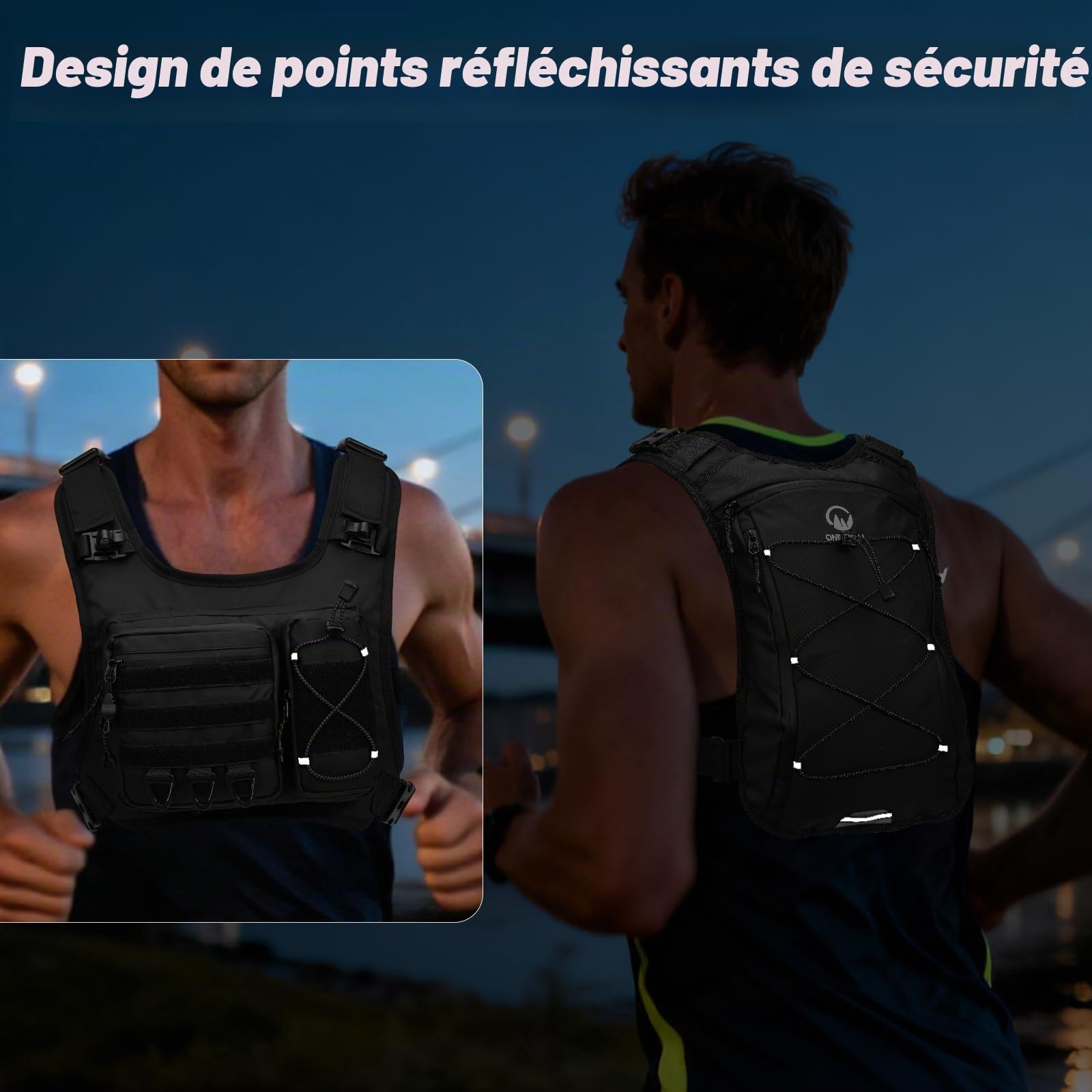 Gilet Hydratation Running Femme avec 2L TPU Poche à Eau, Gilet d'hydratation Tactique imperméable, Sac Hydratation Running, Gilet Course a Pied Femme pour Randonnée Trail Running Vélo Ski
