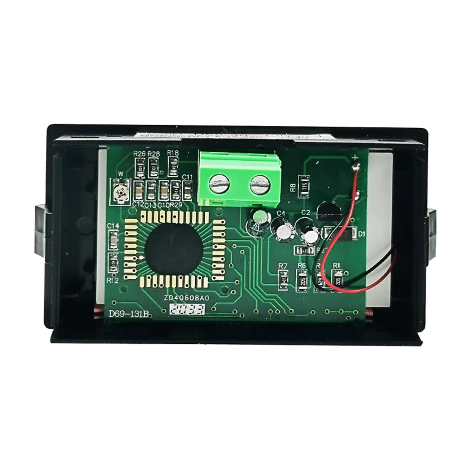 voltmetro, D69-30 Display digitale DC 12V24V48V72V Misuratore LCD 1 pz(DC20 80V,Without back cover)