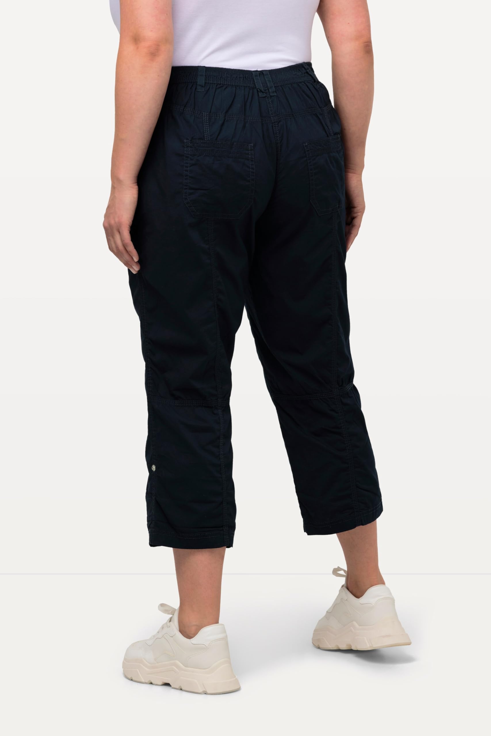 Ulla Popken Damen Pants Roll-tab Hem Stretch Cargo Pants