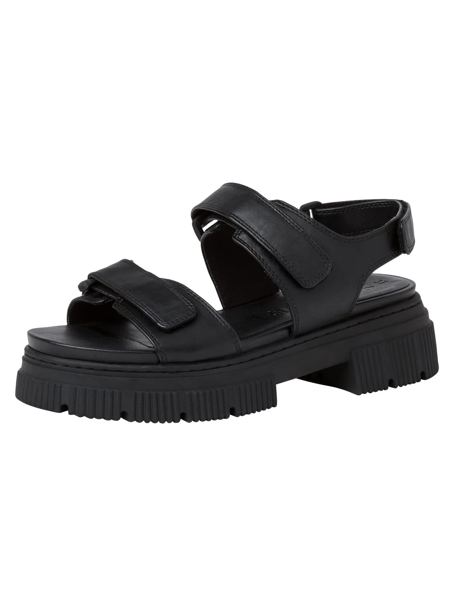 Tamaris Damen 1-1-28273-38, Wedge Sandal, Black,