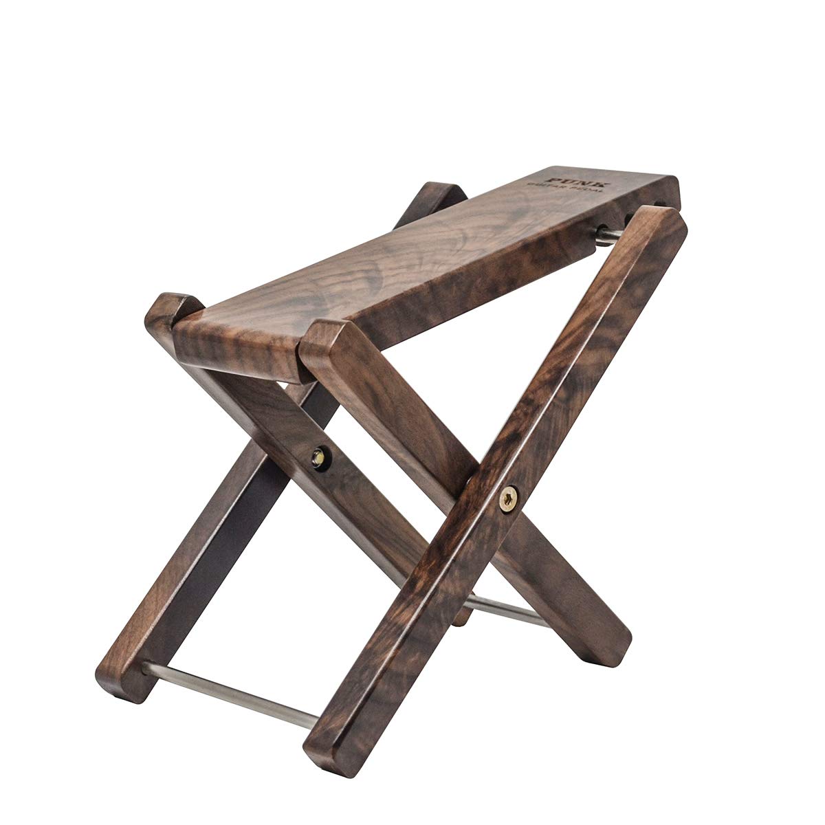 Tabouret en bois pour guitare, acajou, repose-pieds en bois massif, hauteur réglable sur 3 niveaux, pliant, pédale de guitare