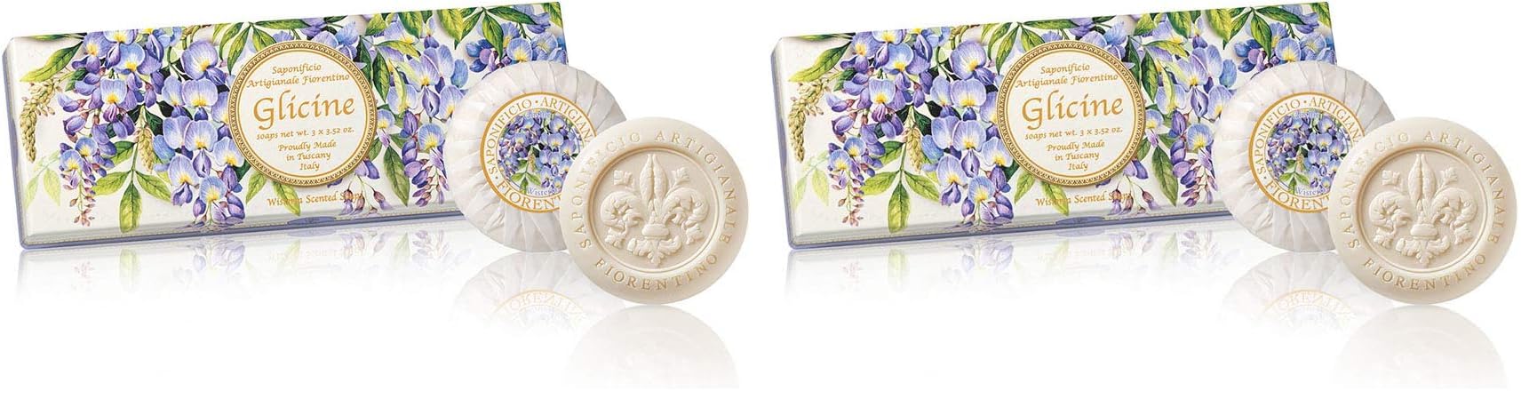 Saponificio Artigianale Fiorentino Sabun 3x100 Gr - Wisteria (2 paketi)