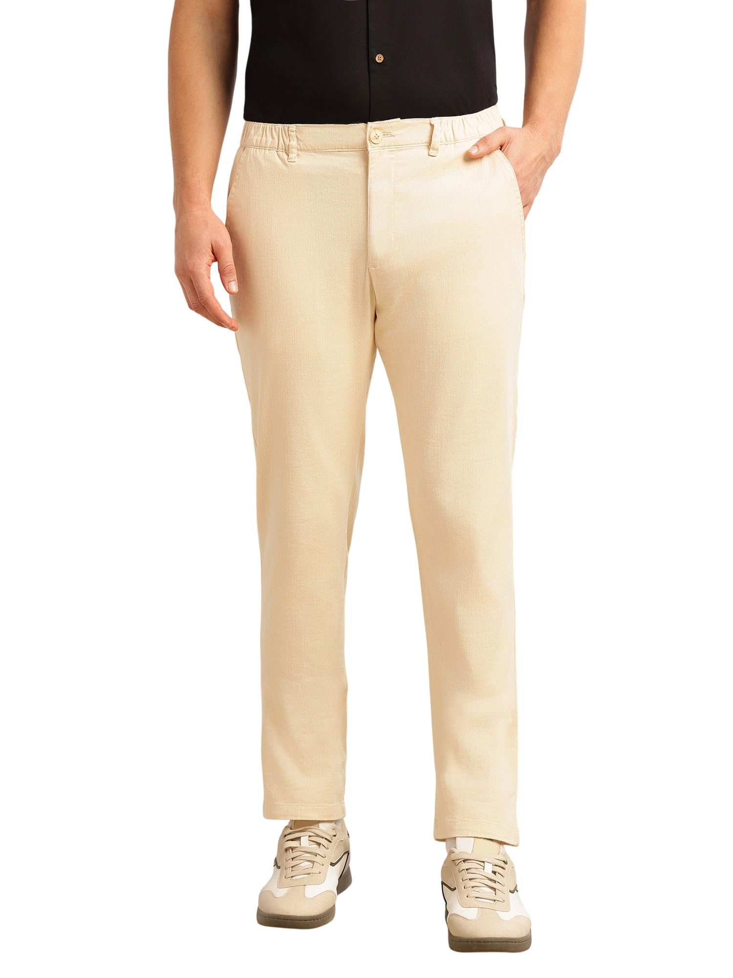thomas scott Men's | Straight Fit | Mid-Rise | Solid | 4 Pockets | Woven | Chinos Trouser-picture-20
