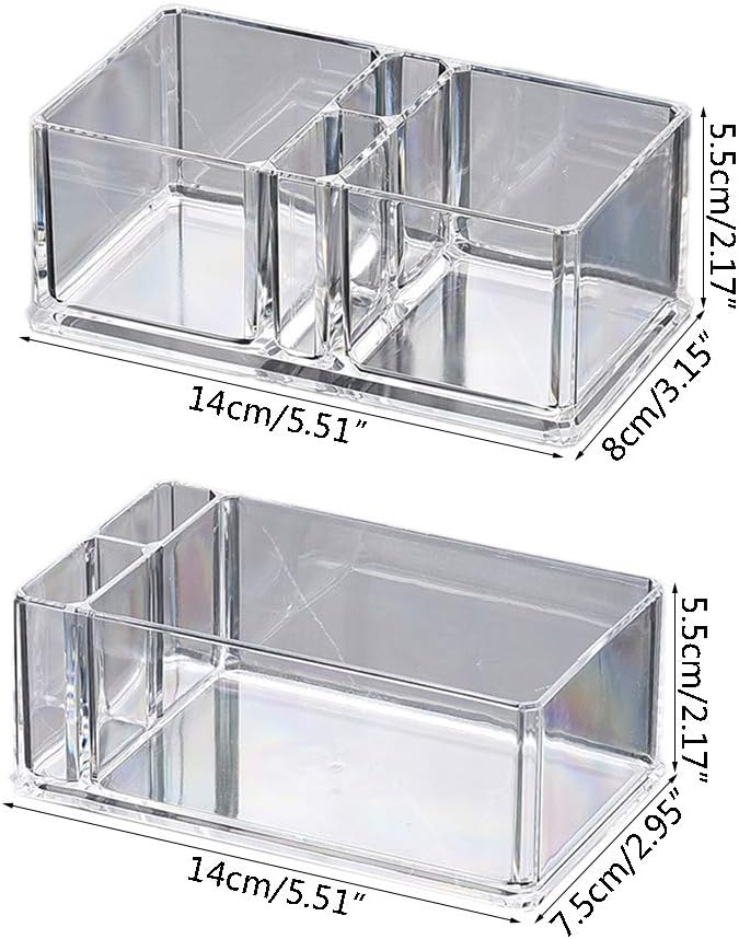 Napkin Holder 1 Piece Clear Acrylic Cocktail Napkin Holder Tissue Box Paper Serviette Dispenser Bar Caddy Straws Organiser for Dining Table Home Decor B# 5.51x2.95x2.17in
