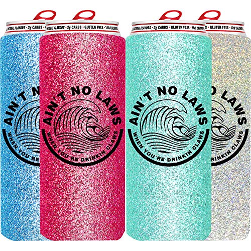 White Claw Slim Can Cooler [ 4 Pack ], Ain't No Laws When