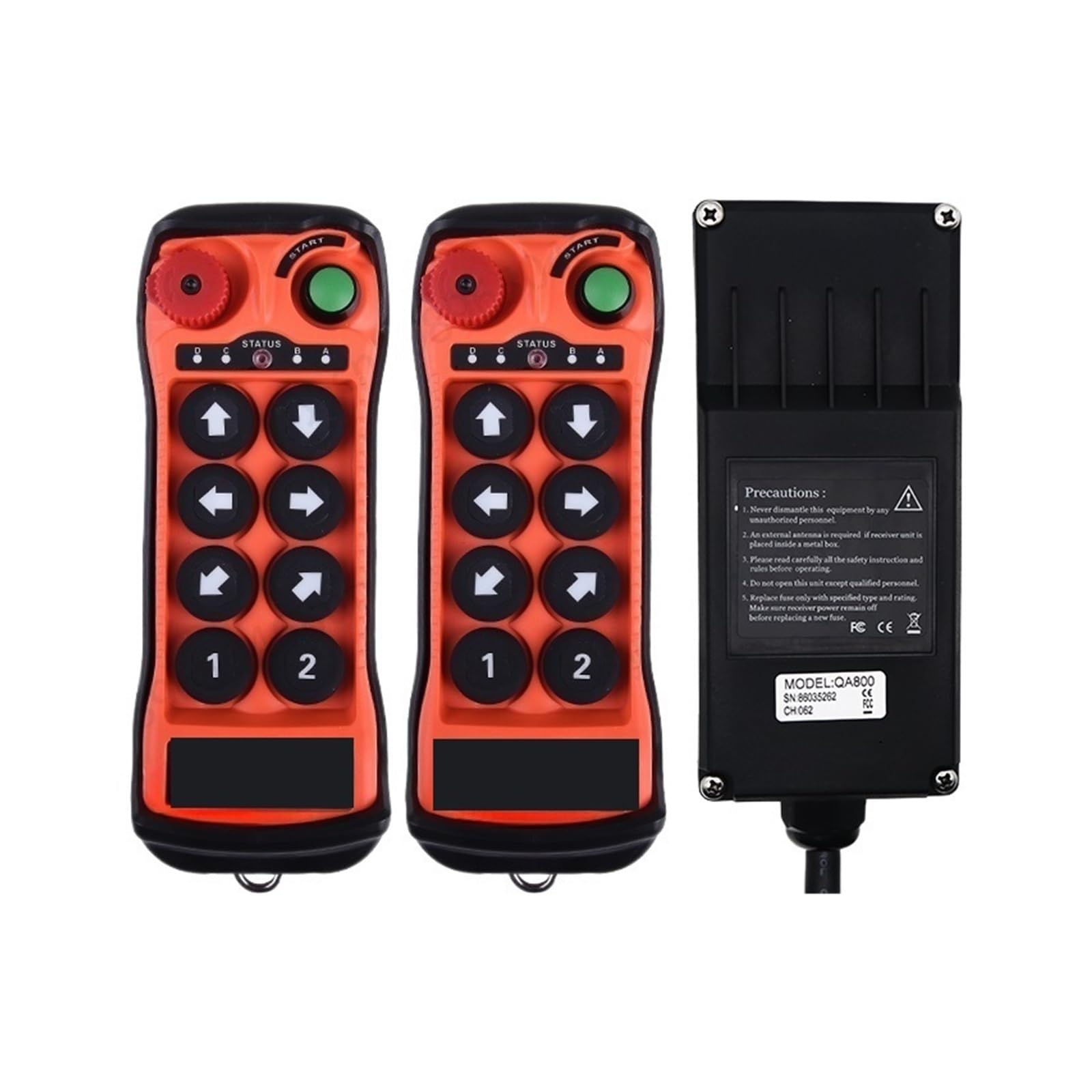 Télécommande radio QA800 pour manoeuvrer un pont roulant en toute liberté dans votre atelier