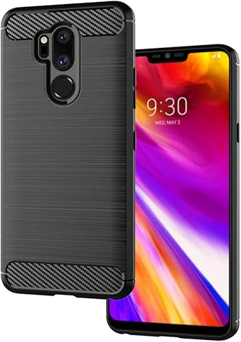 Miniatura 5 de Asuwish Compatible con LG G7 ThinQ Funda y protector de pantalla de vidrio templado, accesorios de celda, fundas de silicona para LGG7 One G 7 Plus
