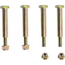 4Pcs 137644 193406 Wheel Bolts and Lock Nuts fits Cub Cadet Craftsman Husqvarna 137644 193406 532193406 184219 532137644 738-3056 938-3056 73930600