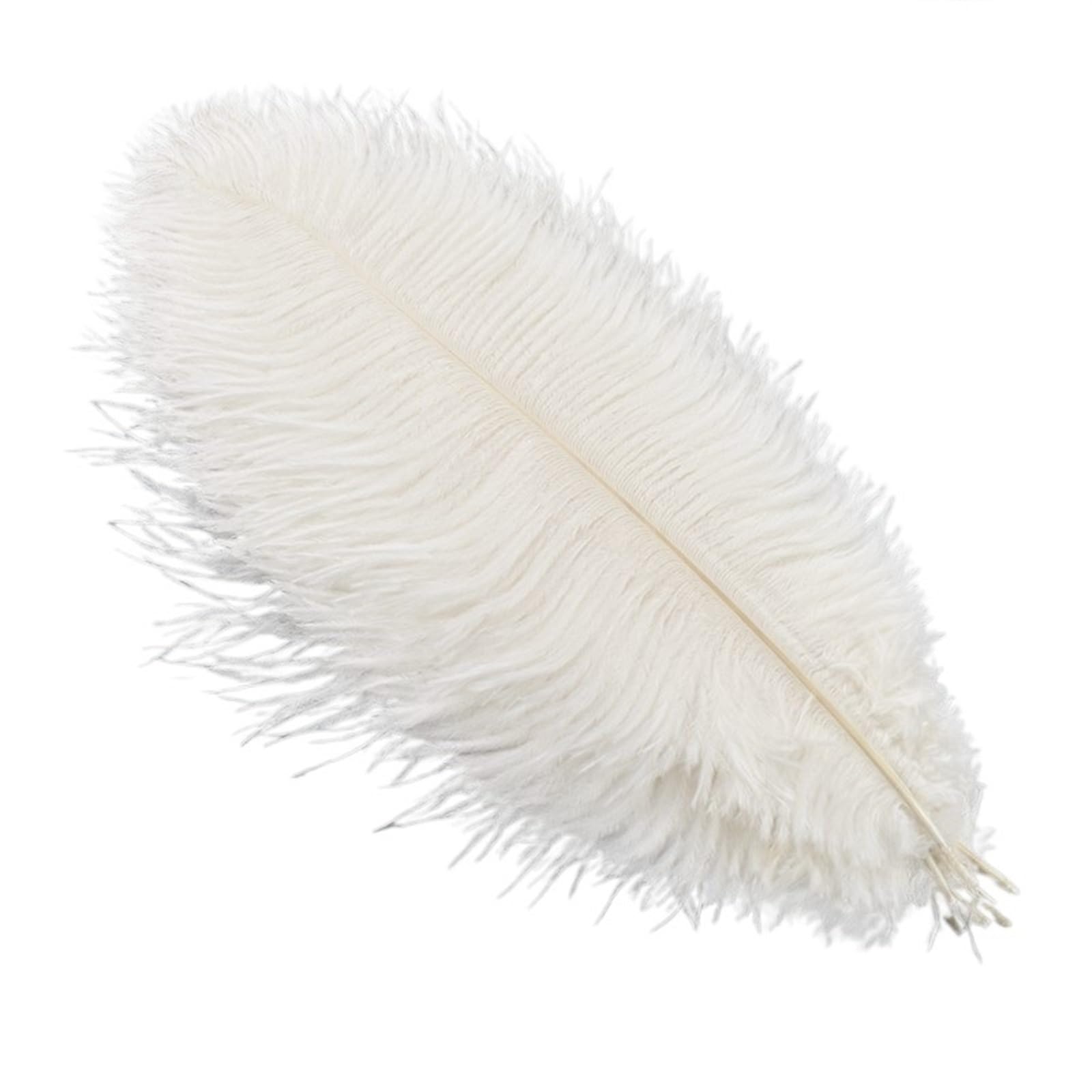 Ostrich Feathers 10Pcs Colorful Ostrich Feather Handicraft Accessories Dream Catcher Decoration Jewelry Creation Natural Plume Table Centerpieces(White,25-30cm 10-12inch)