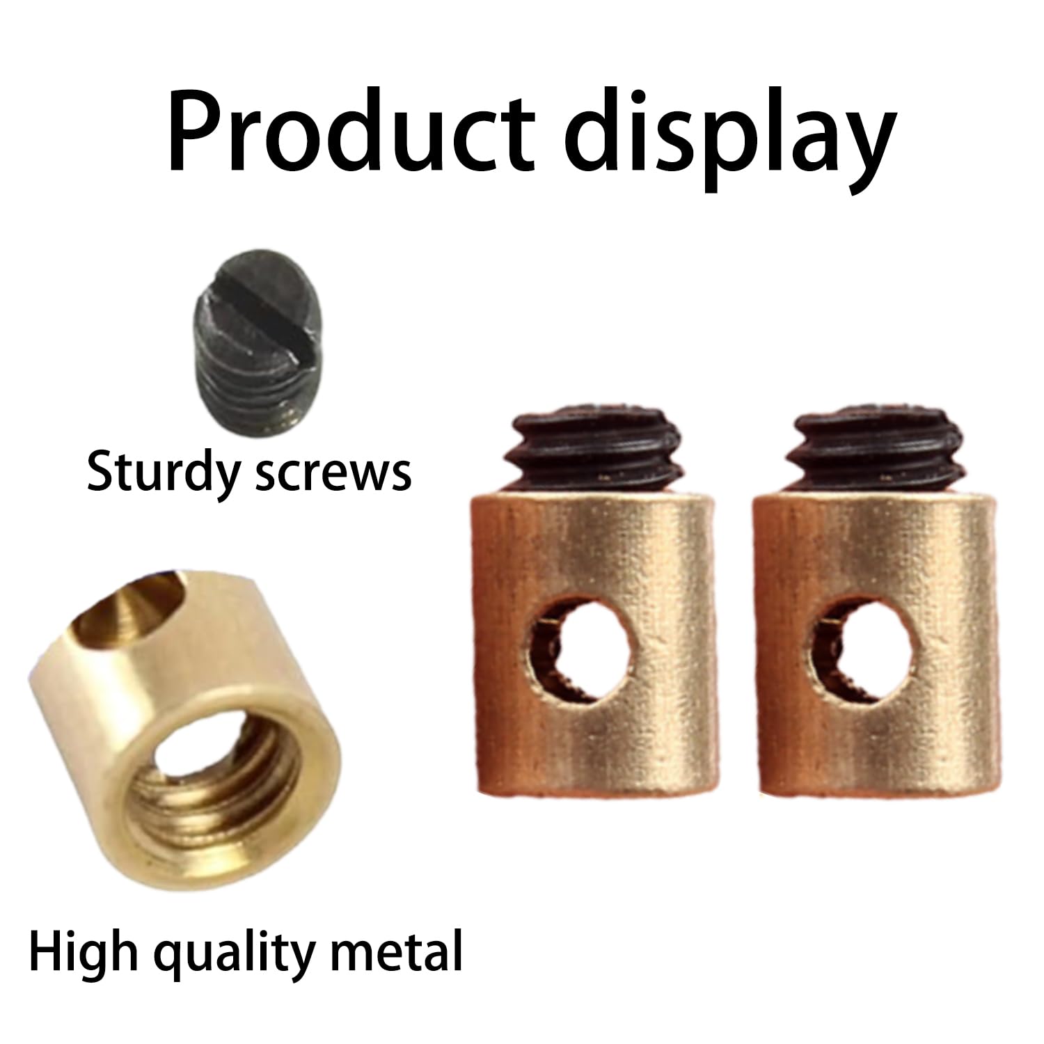20 Serre-câbles En Laiton Pour Accélérateur Moto/scooter - Diamètre 5x6mm - Fixation Sans Soudure - Universel