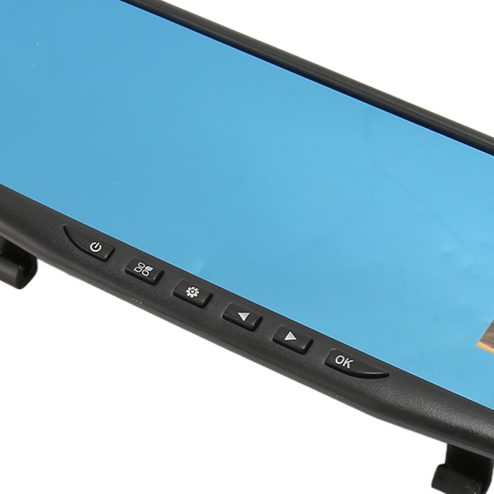 Espejo Retrovisor con Cámara Frontal y Sensor G Grabadora de Conducción de Vehículos Full HD 1080P de 2,4 Pulgadas para Coche Camión, Accesorios Profesionales