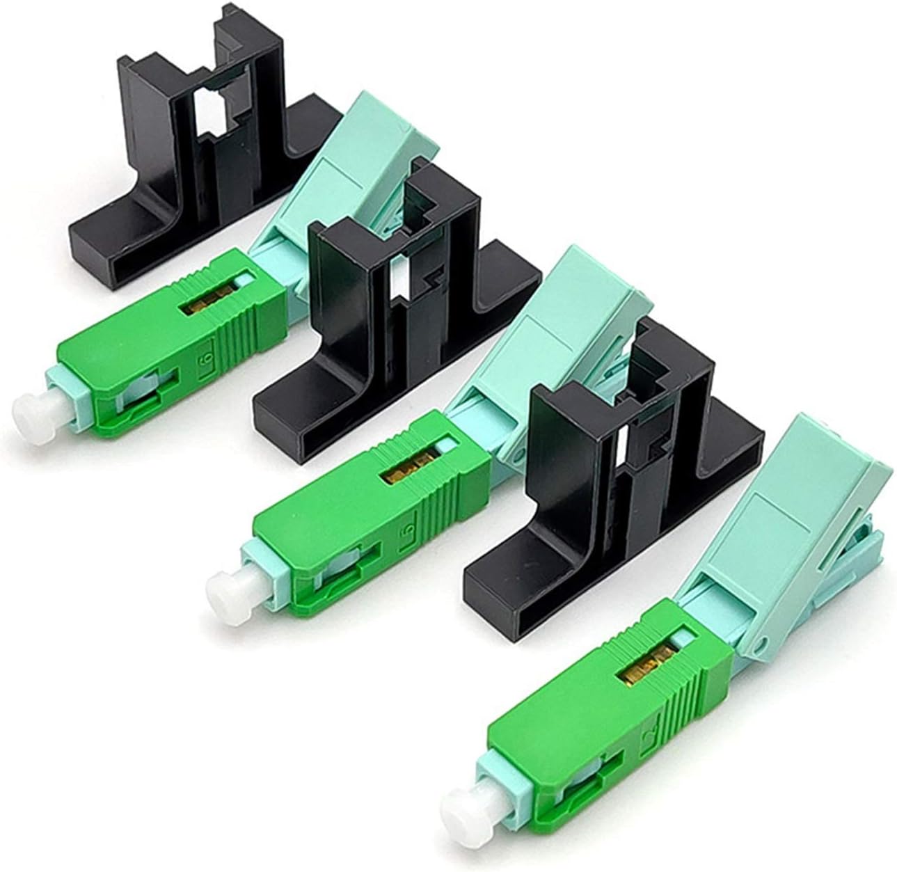 Fiber Optic Converter Adapter SC Quick Connector Single Mode FTTH Tool Cold Connector Tool Optical Fiber Quick Connector Converter