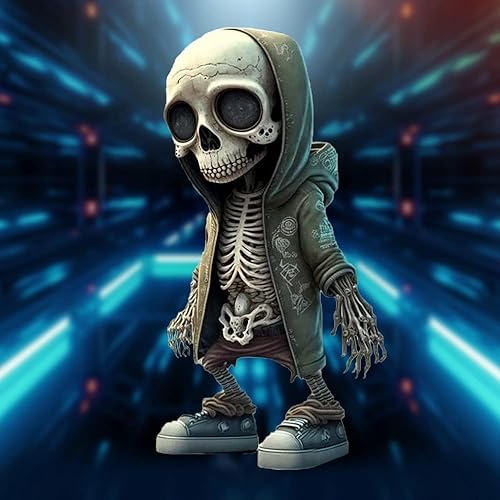 Miniatura 2 de Decoración de esqueleto genial, bonitas figuras de esqueleto, adornos de esqueleto únicos y divertidos para coleccionistas de estatuas y amantes