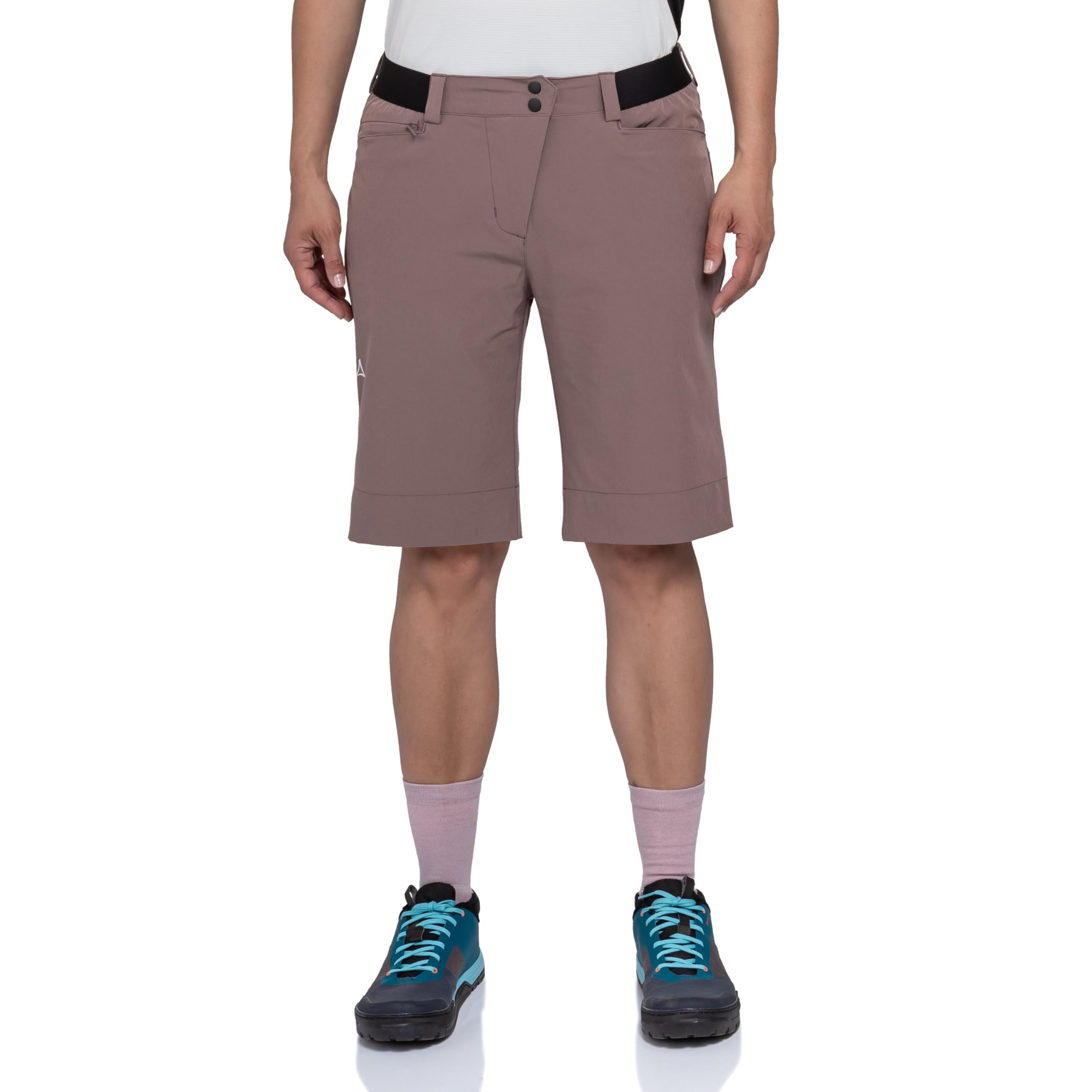 Schöffel Damen Shorts Style Keitele WMS, leichte Bike Shorts mit radspezifischer Passform und 4-Wege-Stretch, Fahrradhose aus recyceltem Material