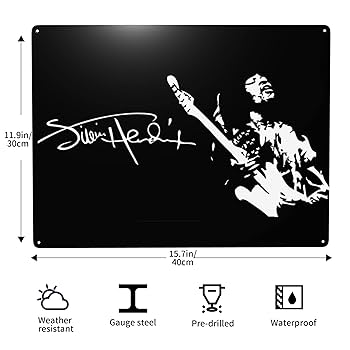James Hendrix（ジミ・ヘンドリックス）直筆サイン 楽天市場】メタルサイン 