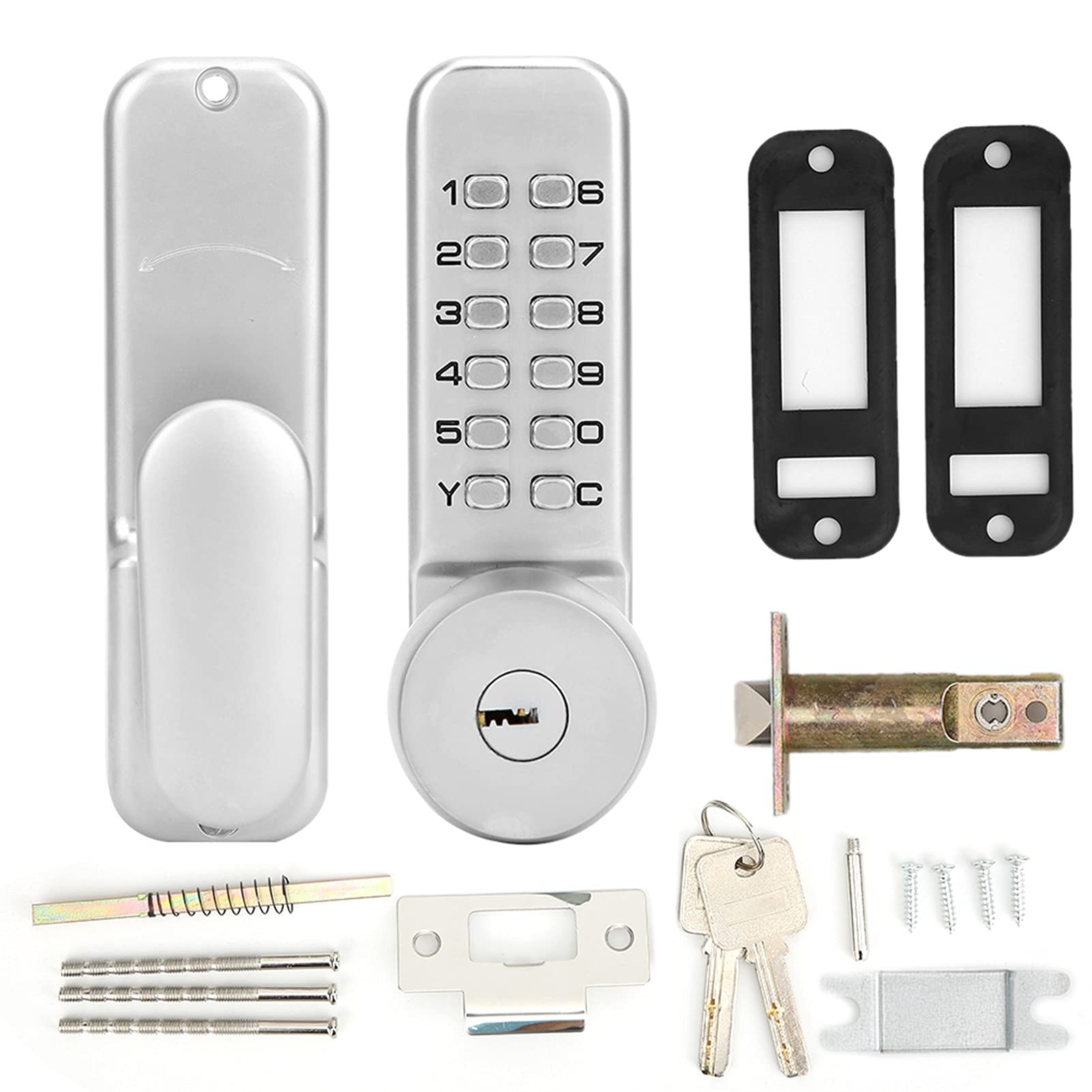 Alomejor Mechanical with Waterproof Keypad | Material de aleación de zinc, diseño sin llave, uso interior y exterior, instalación segura