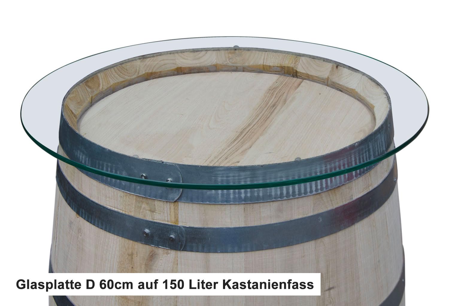Temesso Glasplatte für Weinfass