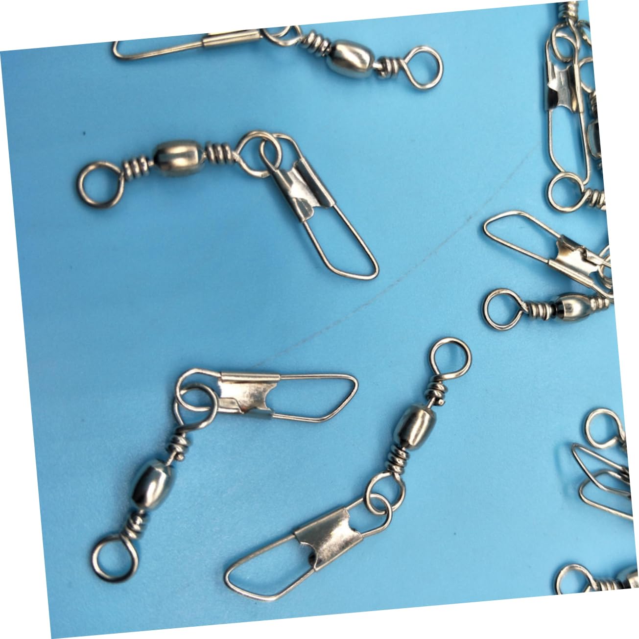 Hemobllo Anneau De Pêche À Huit Goupille Émerillons De Pêche Hameçons Pivotants Connecteurs De Pêche Hameçons pour Émerillons De Pêche Matériel De Pêche Émerillons À