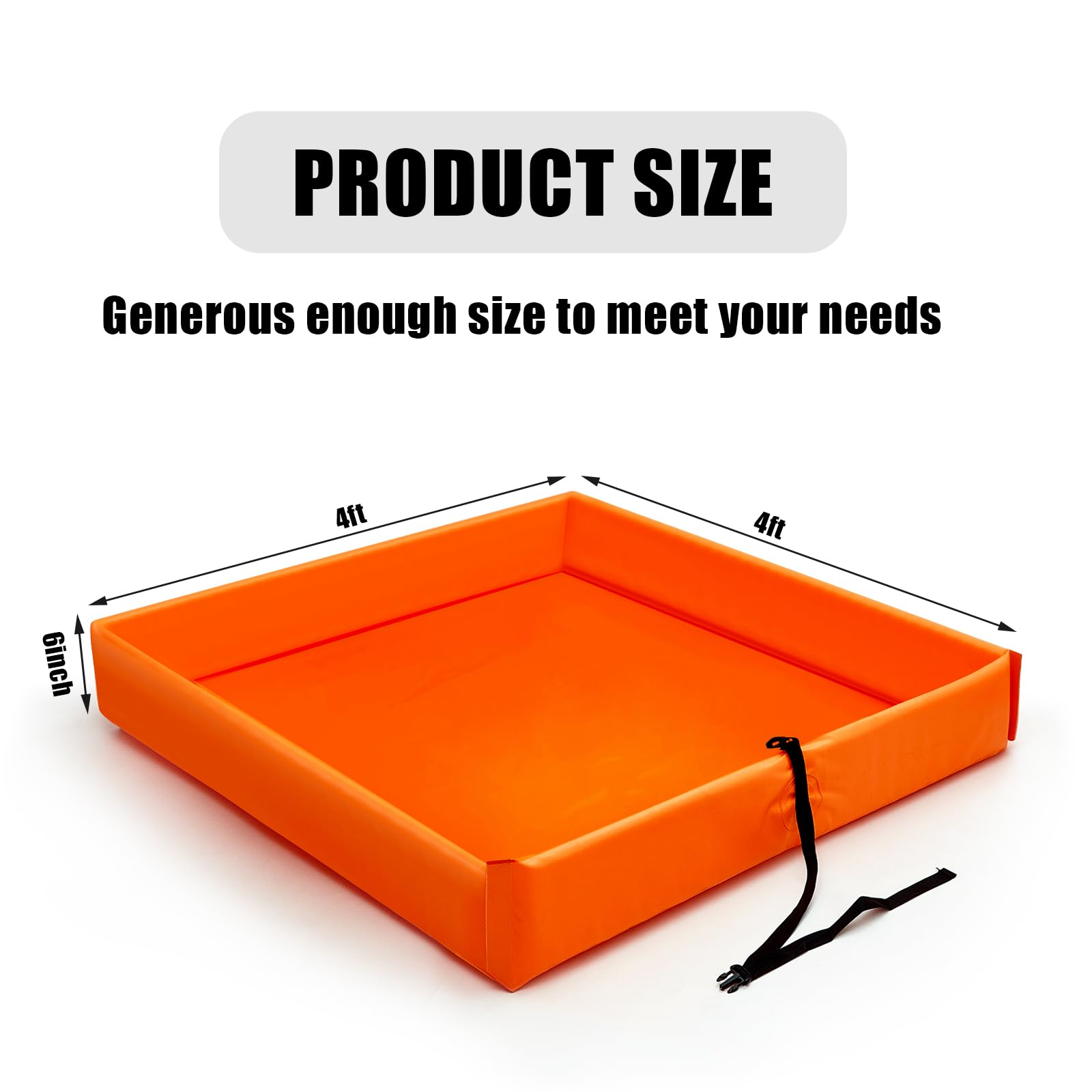 Portable Duck Pond Spill Berm - 3' x 3' Green -30