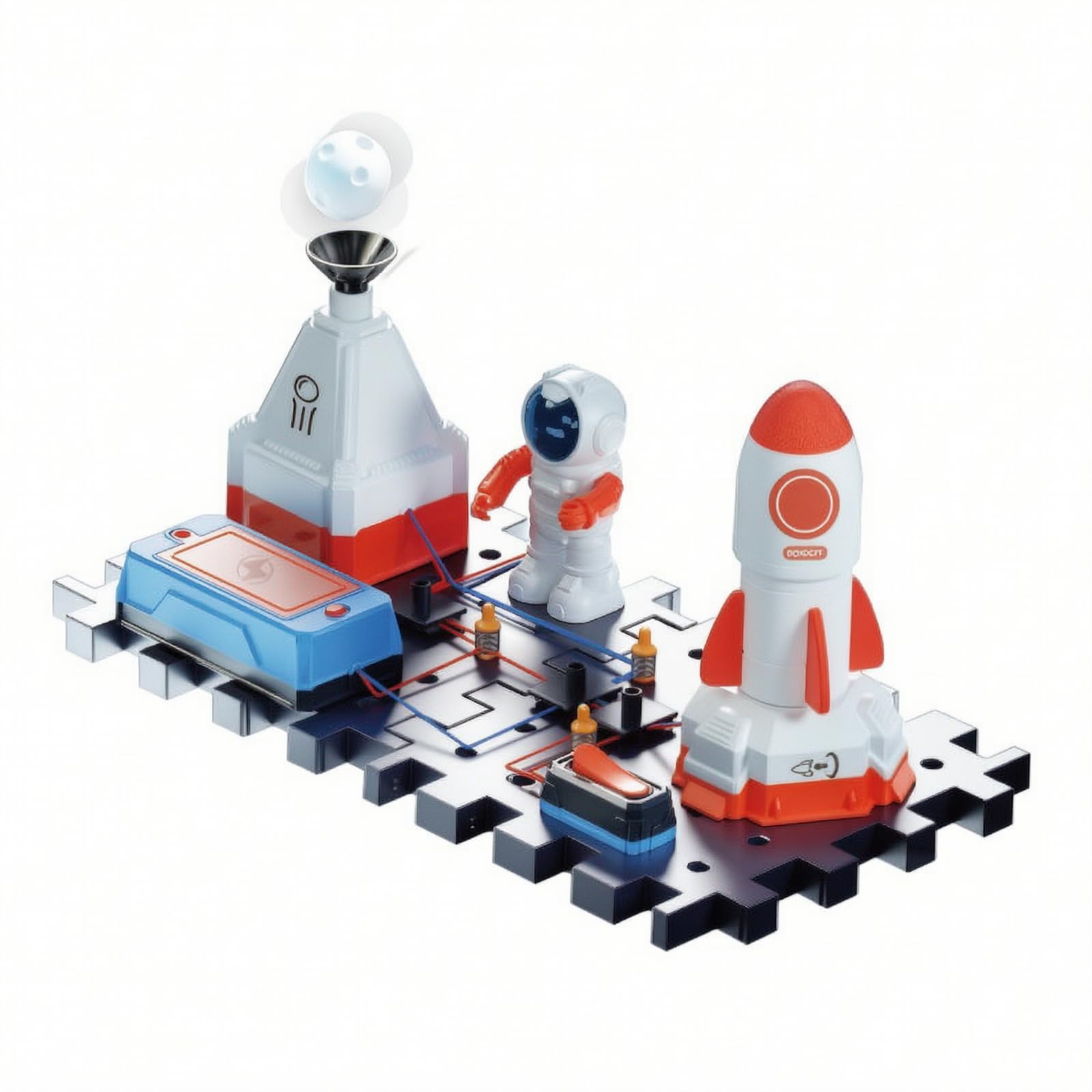 15 Stück Experimentierkasten modular, STEM-Lernspielzeug mit Schaltkreisen, lötfrei, Konstruktionsspielzeug, für Zuhause, Schüler, B