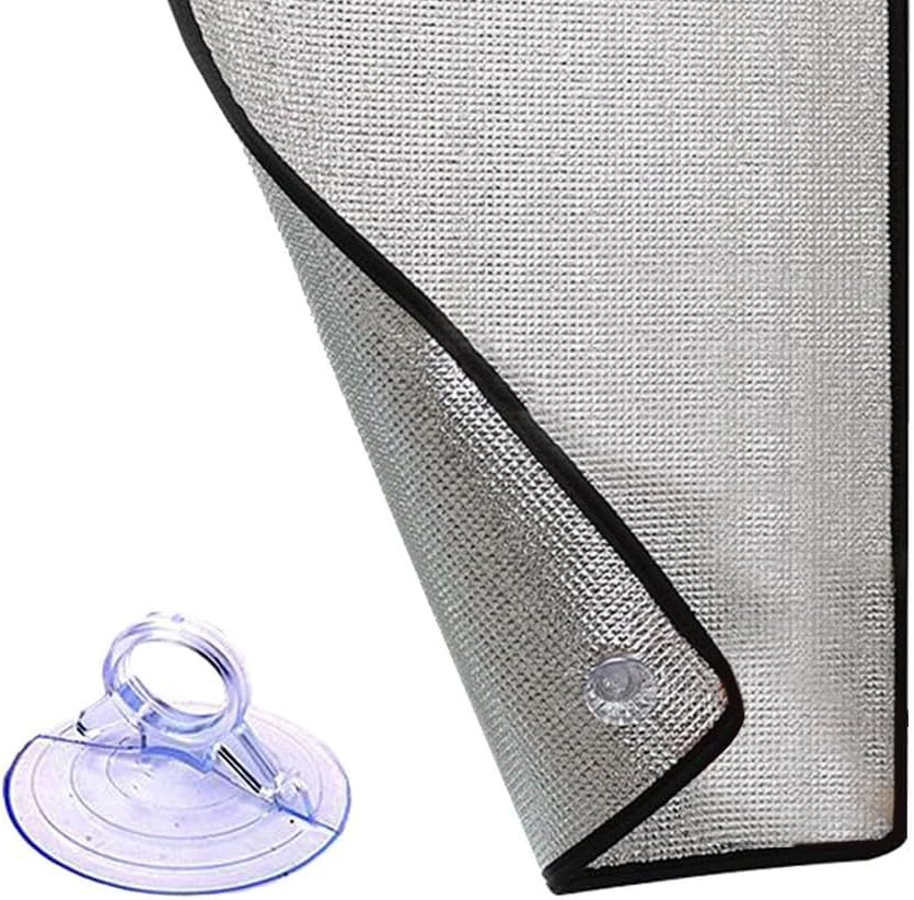 Oniissy Double Bubble Foil Insulation, Heat Reflective 7mm Thick Double-Layer Aluminium Insulation Foil, Loft Boat Caravan Home Wall Roof Shed, Silver(60*60cm)