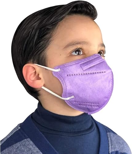 Máscara facial 3D de 5 capas para niños y niñas, con filtro de protección contra polvo, polen y niebla, cómodas correas para los oídos, para