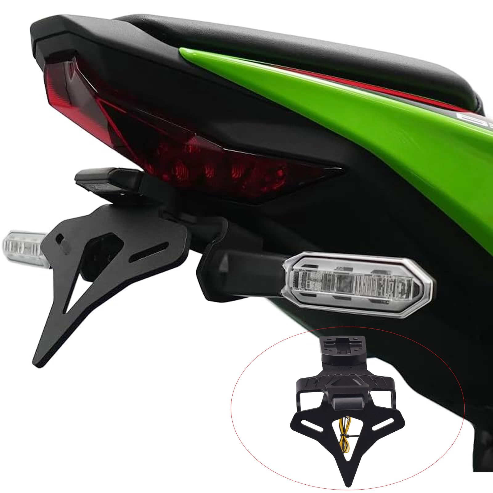 Amazon | HRuizqバイク用 フェンダーレスキット 適用カワサキ ZX