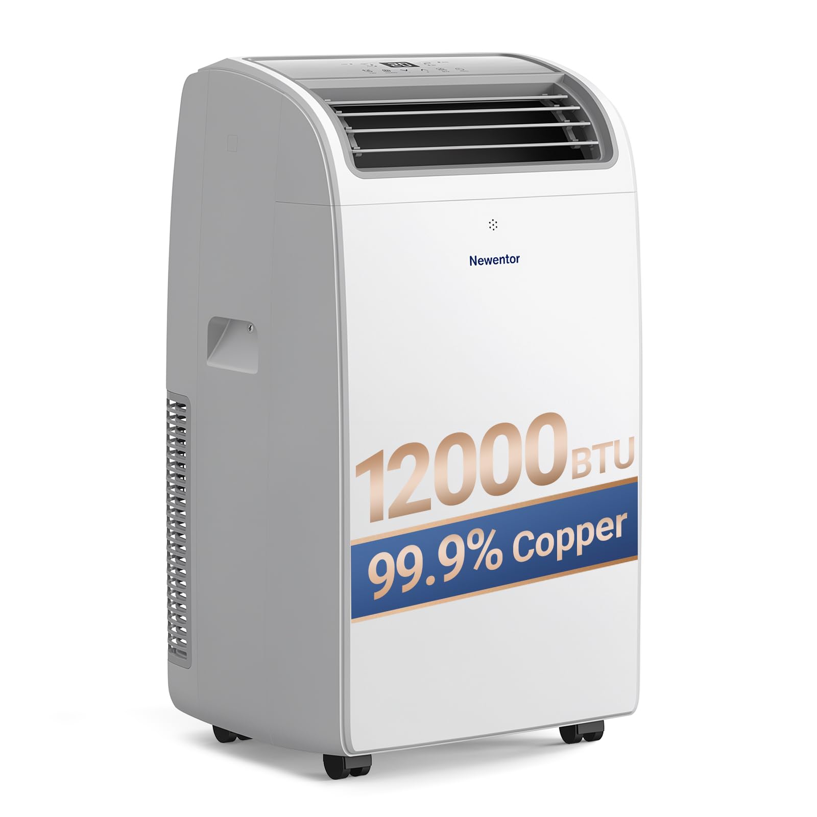 Newentor 12000 BTU Portable Air Conditioner, Air Conditioning Unit with 5-in-1 Cooling & Fan & Dehumidifier & Sleep & AI Mode, 24H Timer, Remote Control