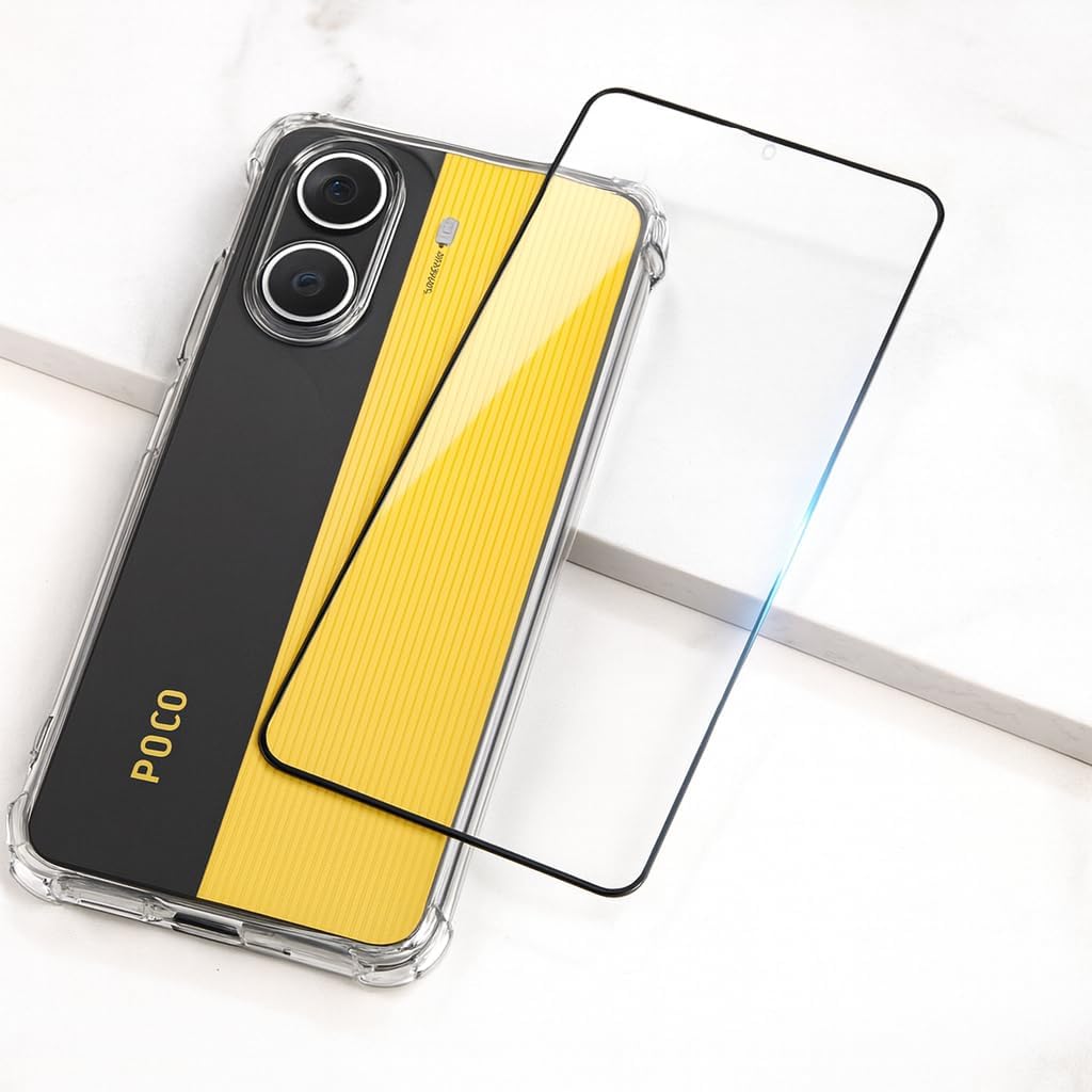 Kit Capa Anti Impacto + Película de Vidro 3D para Xiaomi (Poco X7 Pro) com Kit de Limpeza