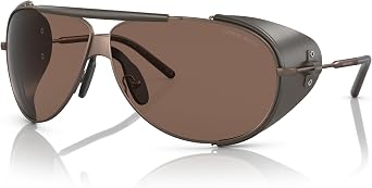 GIORGIO ARMANI Man Sunglasses Matte Black Frame, Dark Grey Lenses, 69MM