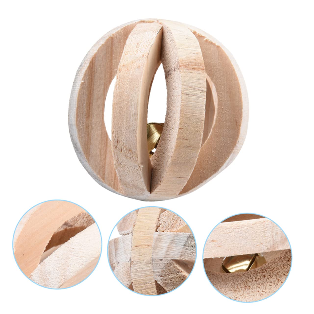 Mipcase 2 Sets Zahnpflege-spielzeugset Aus Holz Zum Kauen Von Backenzähnen Für Hamster Papageien Ratten Meerschweinchen Lustiges Aktivitätsspielzeug 6 Stück * 2