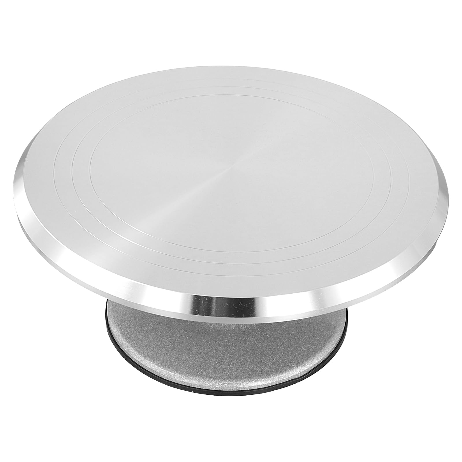 Plato Giratorio de Aleación de Aluminio para Tartas, 30,7 cm, Set de 6 Piezas con 3 Espátulas y 2 Cuchillos
