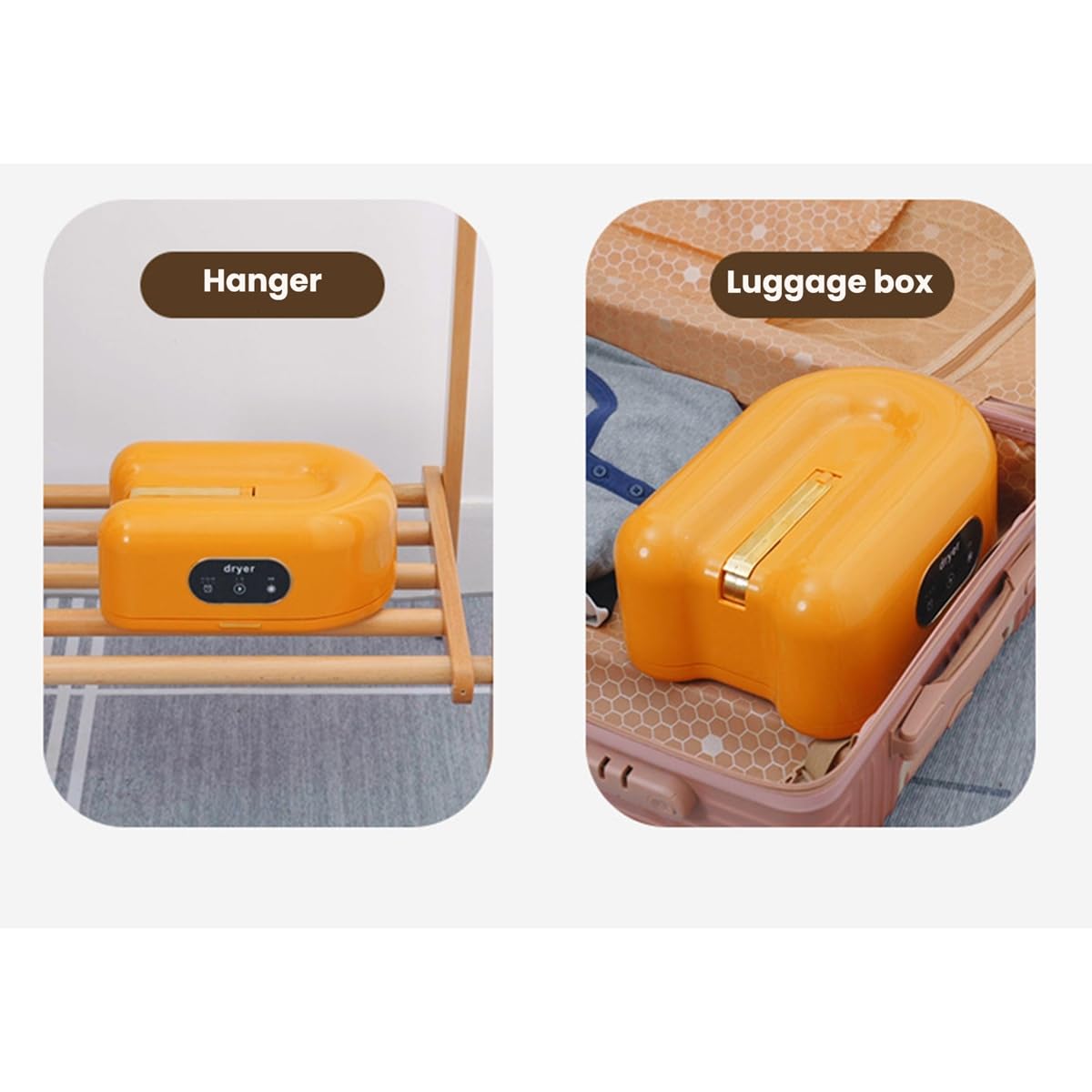 Secadora de Ropa Eléctrica con Bolsa Plegable de 600 W, Pequeña, Portátil, Ideal para el Hogar, Apartamento, Caravana, Dormitorio.
