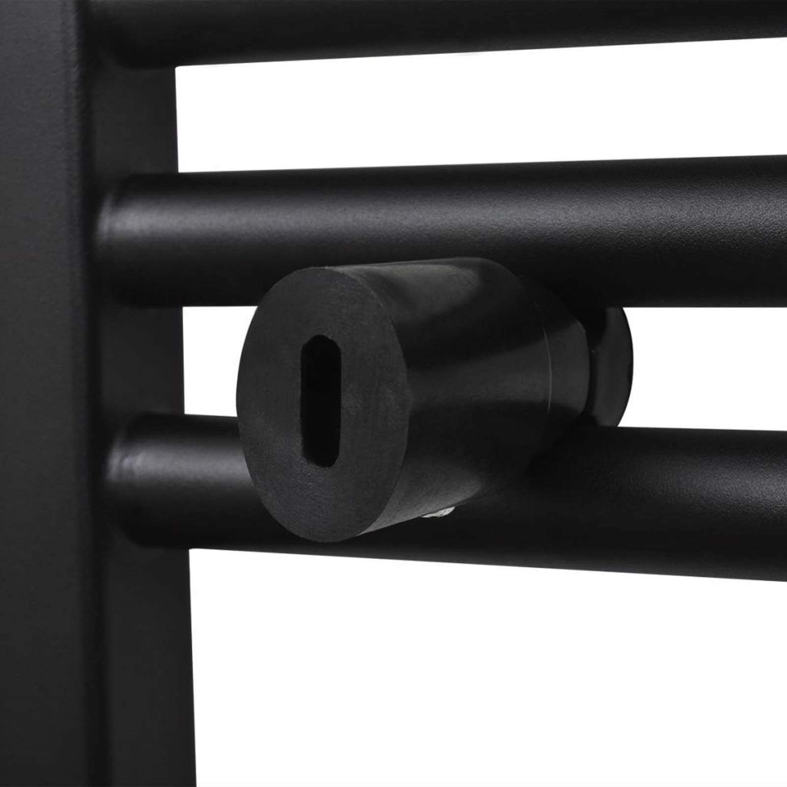 Radiador toallero de baño Recto Negro 500 x 1160 mm Radiadores De Agua Calefaccion