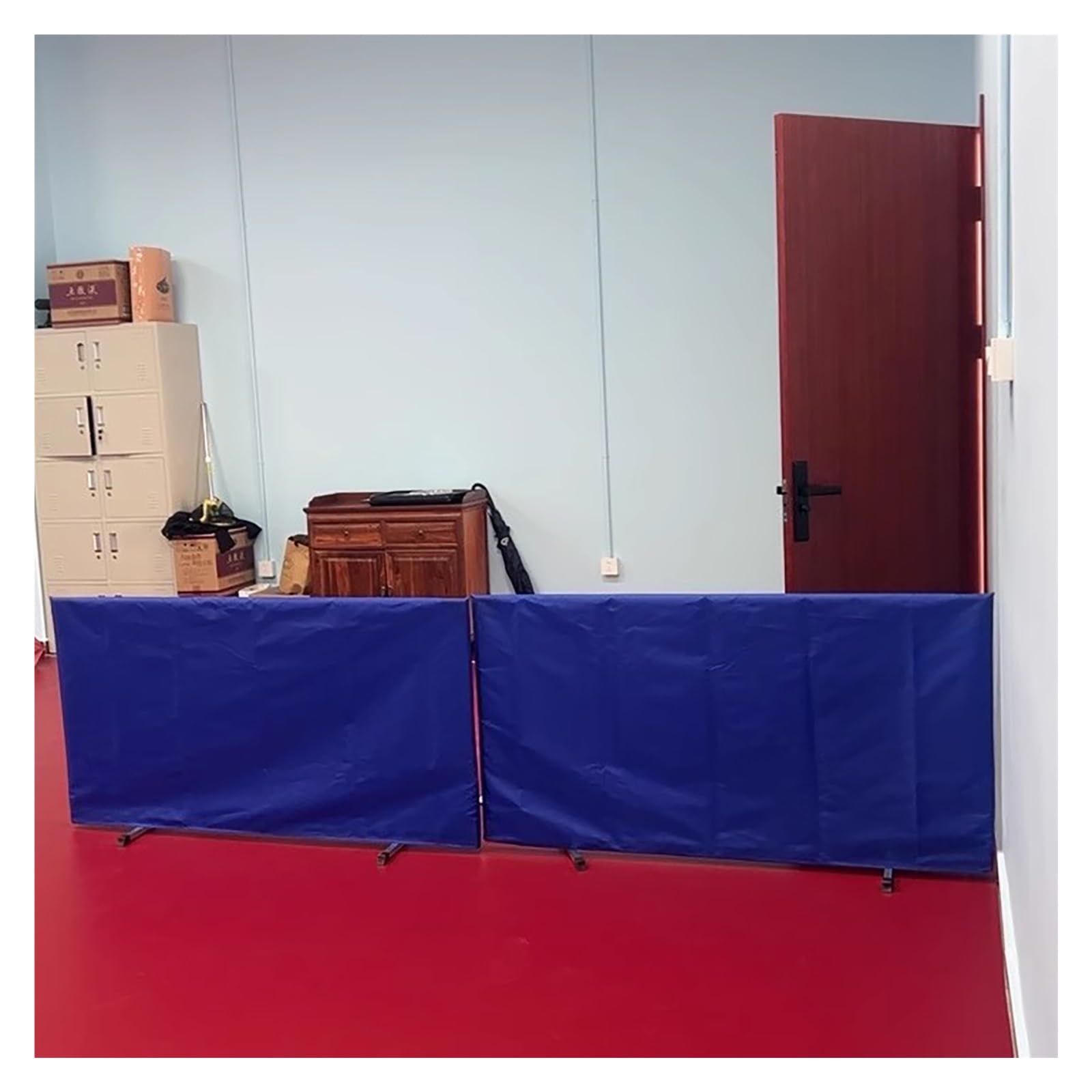 Przenośna bariera ochronna do tenisa stołowego, bez użycia narzędzi, wewnętrzna siłownia, ogrodzenie treningowe, blokujące ściany kortu do ping ponga