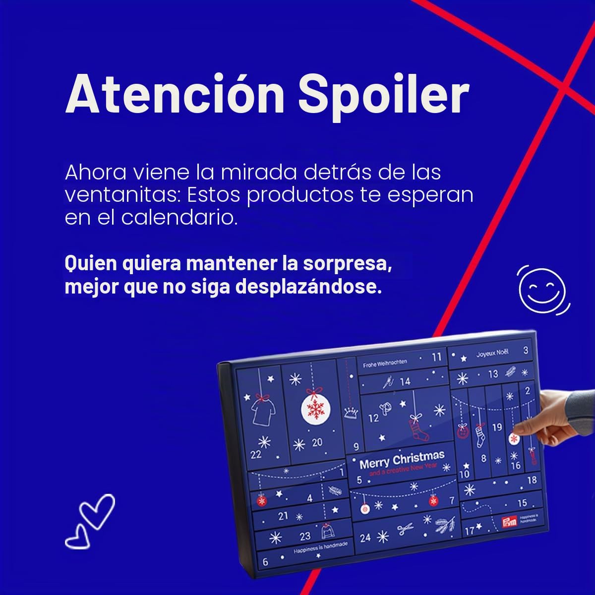 Prym Calendario de Adviento 2025 – Juego de 24 accesorios de costura – Ideal para amantes de la costura y aficionados al bricolaje