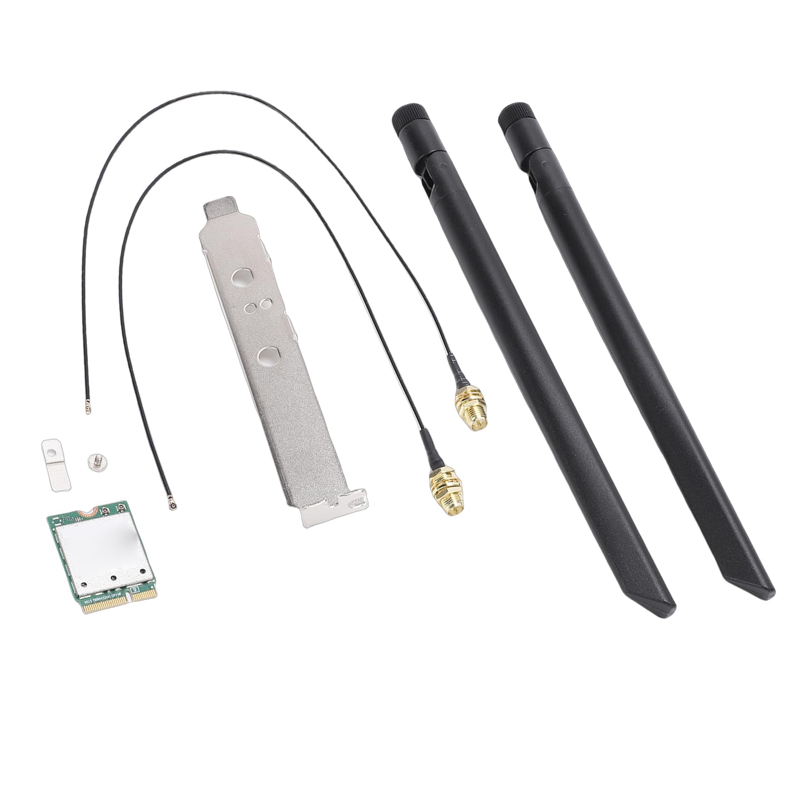 Annadue Carte sans Fil WiFi 7, Carte WiFi Tri-Bande QCNCM865 2,4 G 5 G 6 GHz, Adaptateur Réseau sans Fil M.2 5,8 Gbit/s, Prise en Charge 11, X 4 K QAM Double Antennes Externes