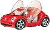 BANDAI Miraculous Ladybug Car - Volkswagen e-Beetle by Ladybug of the Miraculous Film - Doors Boot and Roof for Opening - Doll Not Included - Toy for Children from 4 Years - P50669