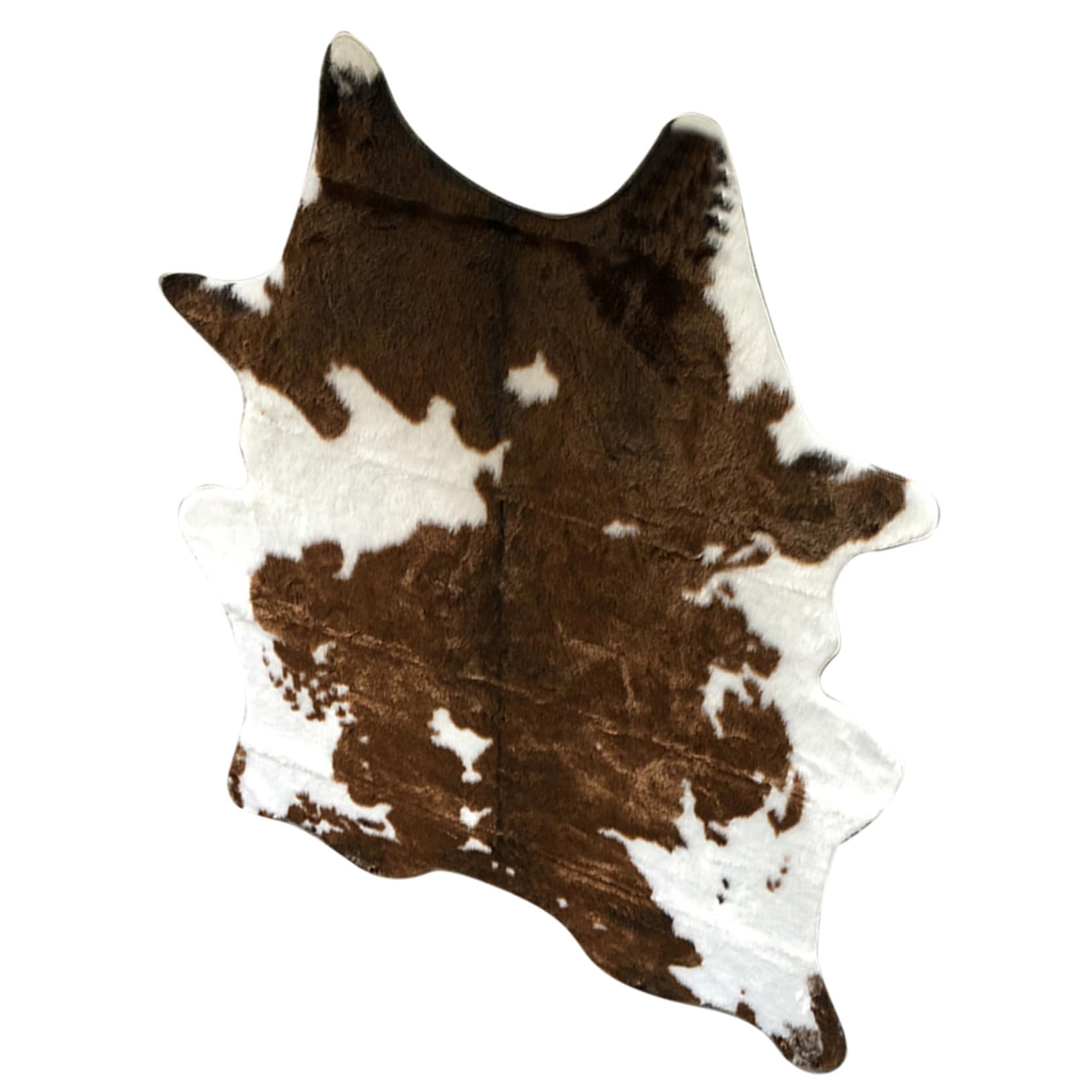 POPETPOP Tappeto Soffice Effetto Mucca in Materiale Confortevole, Lavabile e Riutilizzabile, Dimensioni 110X84 CM, Adatto per Soggiorno e Decorazione Casa