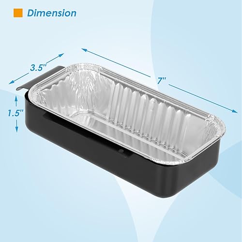 Miniatura 9 de Bandeja de grasa para atrapador de grasa Charbroil 9328812P06 G416-0015-W1 G325-5703-W1 con bandeja de goteo desechable de aluminio para Charbroil