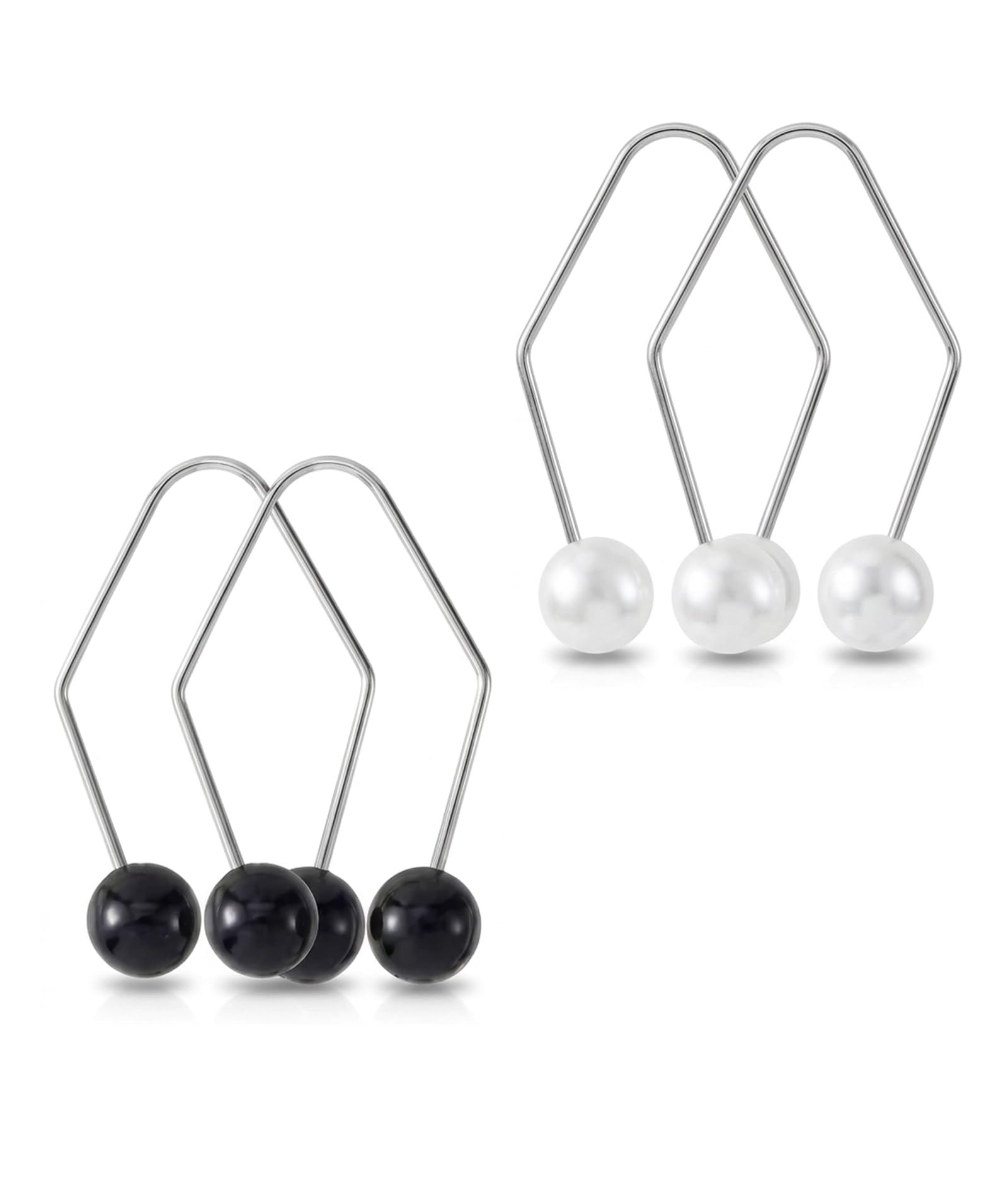 4PCS Dimple Maker, Reusable Cheek Contouring Tool For Makeup Practice And Photography, Set Of Four Pieces In White And Black Colors-picture-41