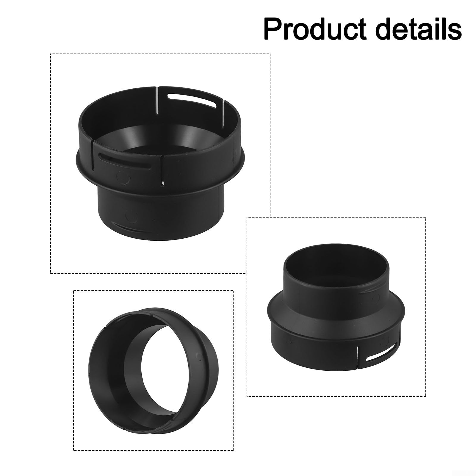 90mm to 75mm Diesel Heater Ducting Pipe Connector for Eberspacher and Air Vent Outlet, as picture show - Image 4