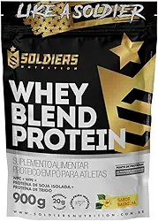 Whey Blend Protein Concentrado e Isolado - 900g - Soldiers Nutrition (900g, Baunilha)